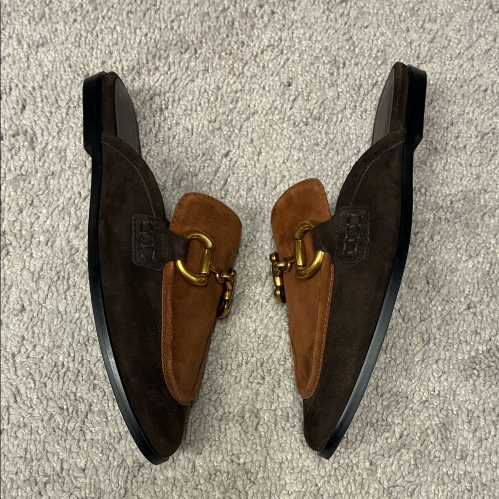 Jeffrey Campbell Brown Suede Mules - Picture 6 of 6
